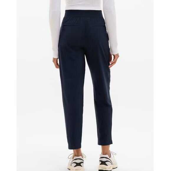 NWOT! Athleta Brooklyn Mid Rise Ankle Pant, Navy Blue, Size 16 - Picture 3 of 15